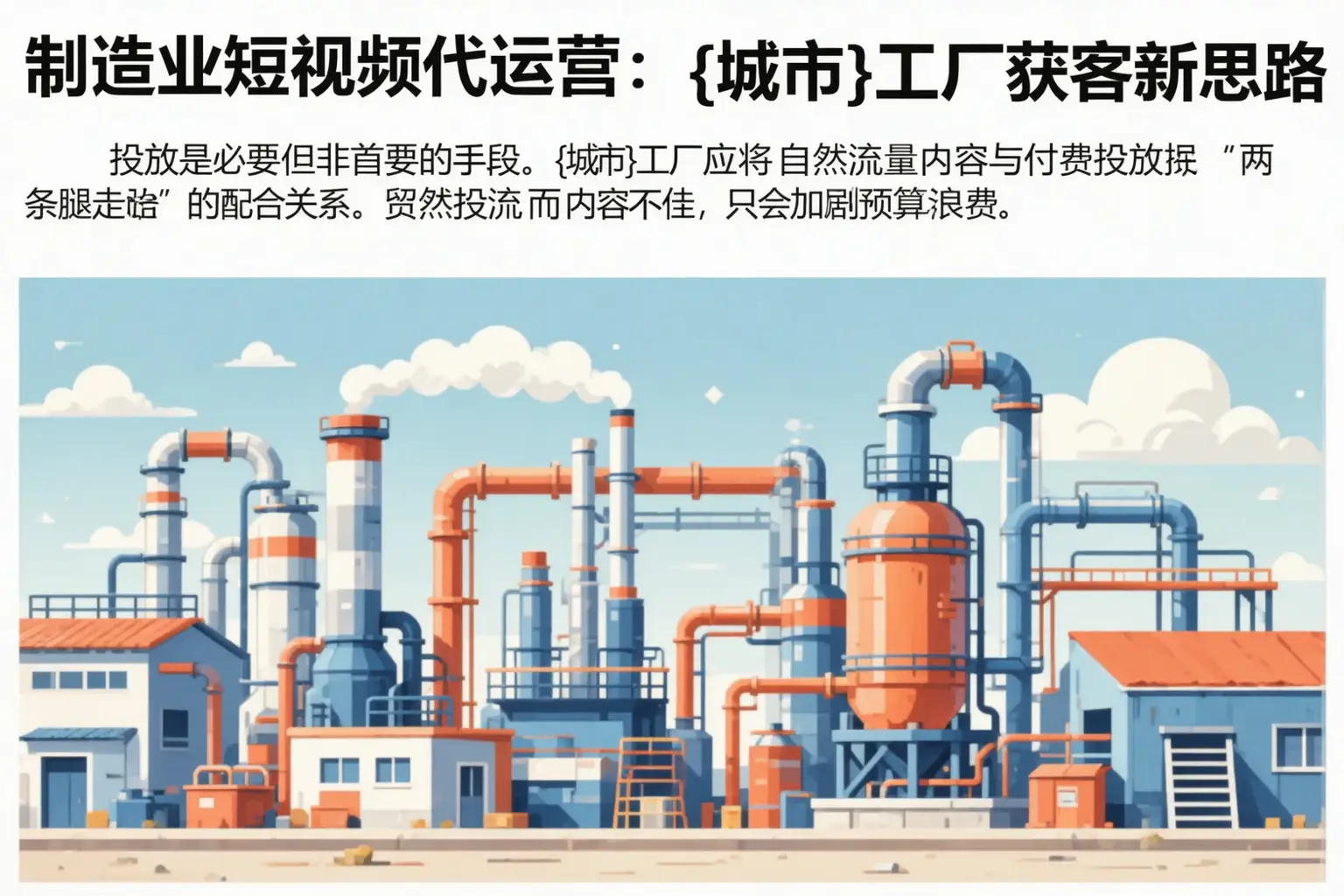 制造业短视频代运营：筠连工厂获客新思路